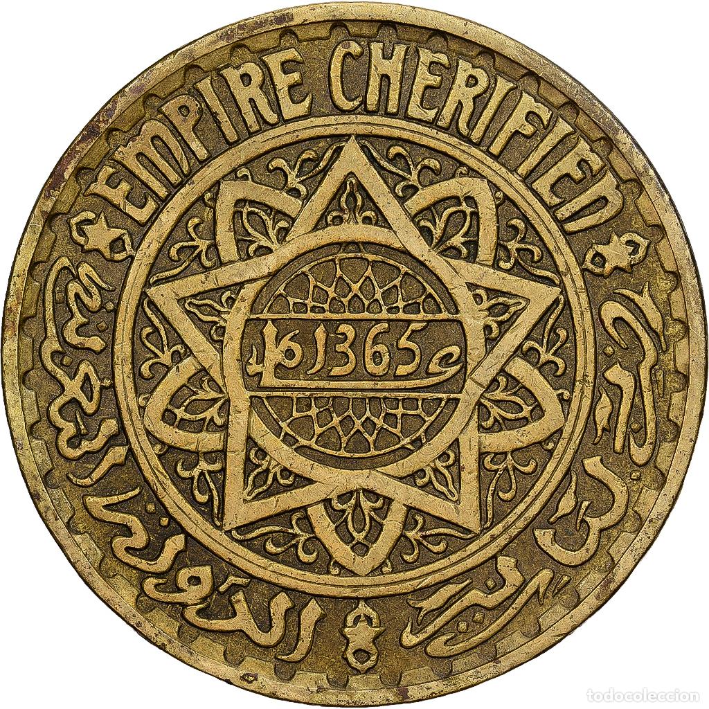 Monedas antiguas de &Aacute;frica: [#1551519] Marruecos, Mohammed V, 5 Francs, 1945/AH1365, Paris, Aluminio - bronce, MBC