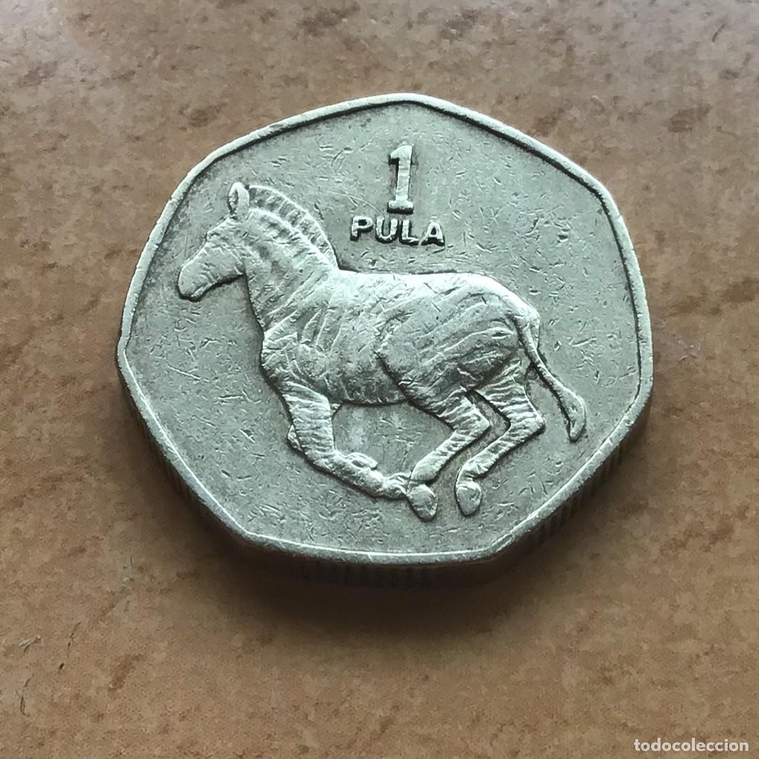 Monedas antiguas de &Aacute;frica: 1 pula de Botsuana (Botswana). A&ntilde;o 1997
