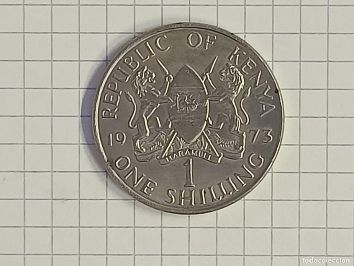 Monedas antiguas de &Aacute;frica: Moneda de Kenia. 1 Shilling. 1973