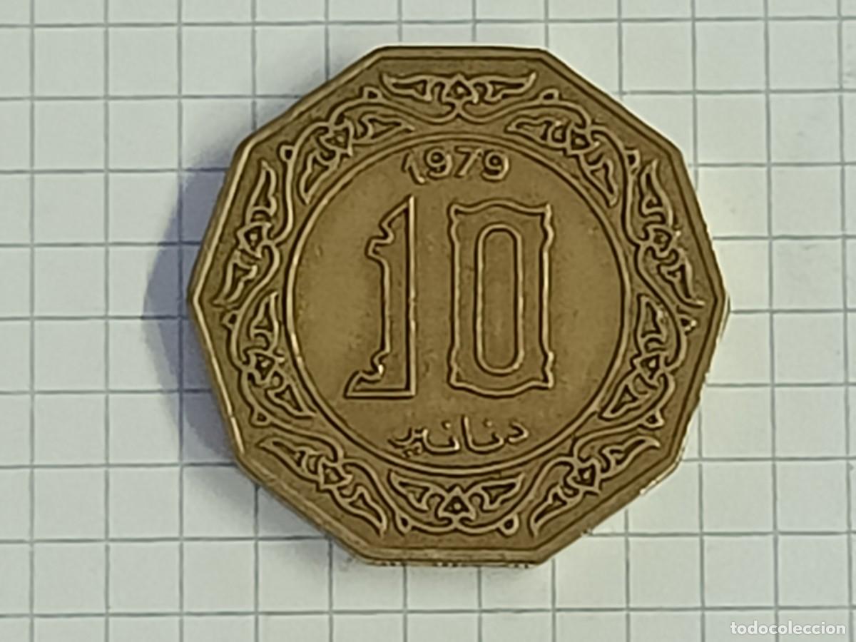 Monedas antiguas de &Aacute;frica: Moneda de Argelia . 10 dinars. 1979