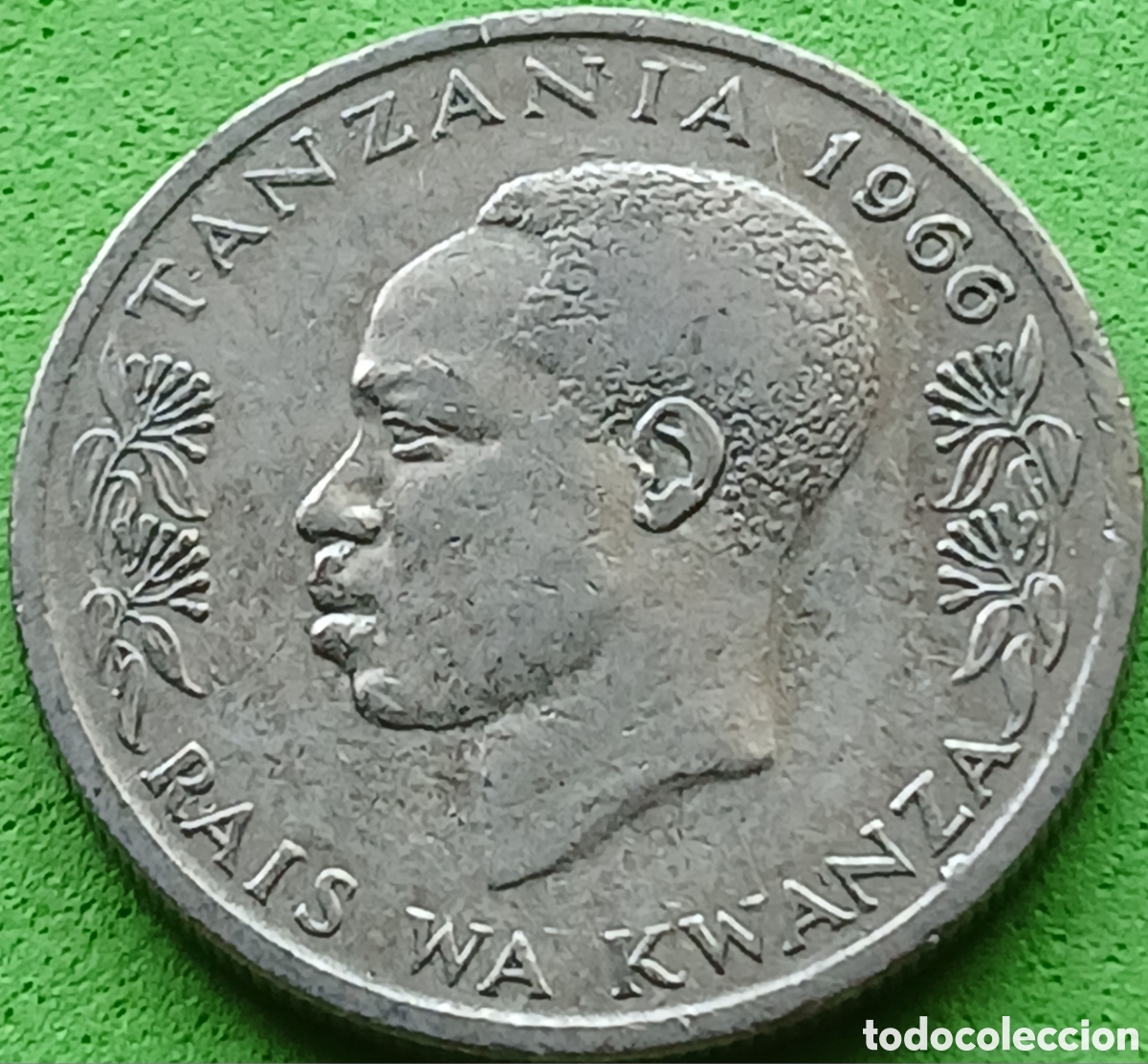 Monedas antiguas de &Aacute;frica: Tanzania 50 sent&iacute; 1966 km#3