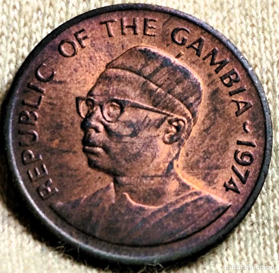 Monedas antiguas de &Aacute;frica: Gambia &ndash; 1 Butut 1974 FAO - Alimentos para la Humanidad&ndash; Sin Circular (SC) &ndash; Lote 2606