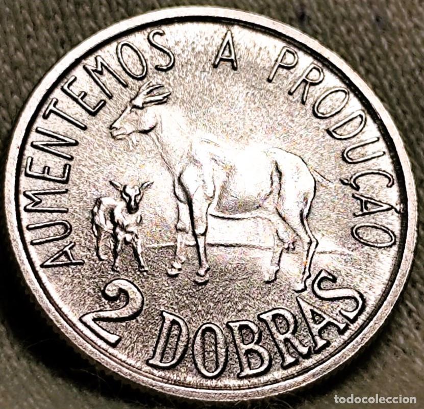 Monedas antiguas de &Aacute;frica: Santo Tom&eacute; y Pr&iacute;ncipe 2 dobra, 1977&ndash; Sin Circular (SC) &ndash; Lote 2617