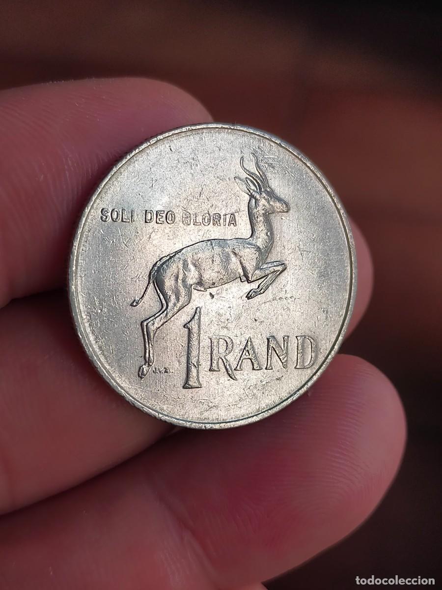 Monedas antiguas de &Aacute;frica: MONEDA DE 1 UN RAND SUDAFRICA SUID AFRIKA 1990 MUY BUENA CONSERVACION Pieter Willem Botha