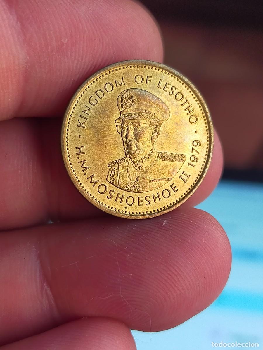 Monedas antiguas de &Aacute;frica: MONEDA DE 5 CINCO LISENTE LESOTHO LESOTO 1979 EXCELENTE CONSERVACION