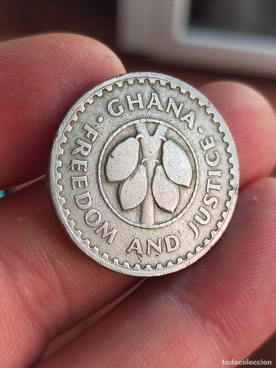 Monedas antiguas de &Aacute;frica: MONEDA DE 20 VEINTE PESEWAS 1967 GHANA GANA BUENA CONSERVACION