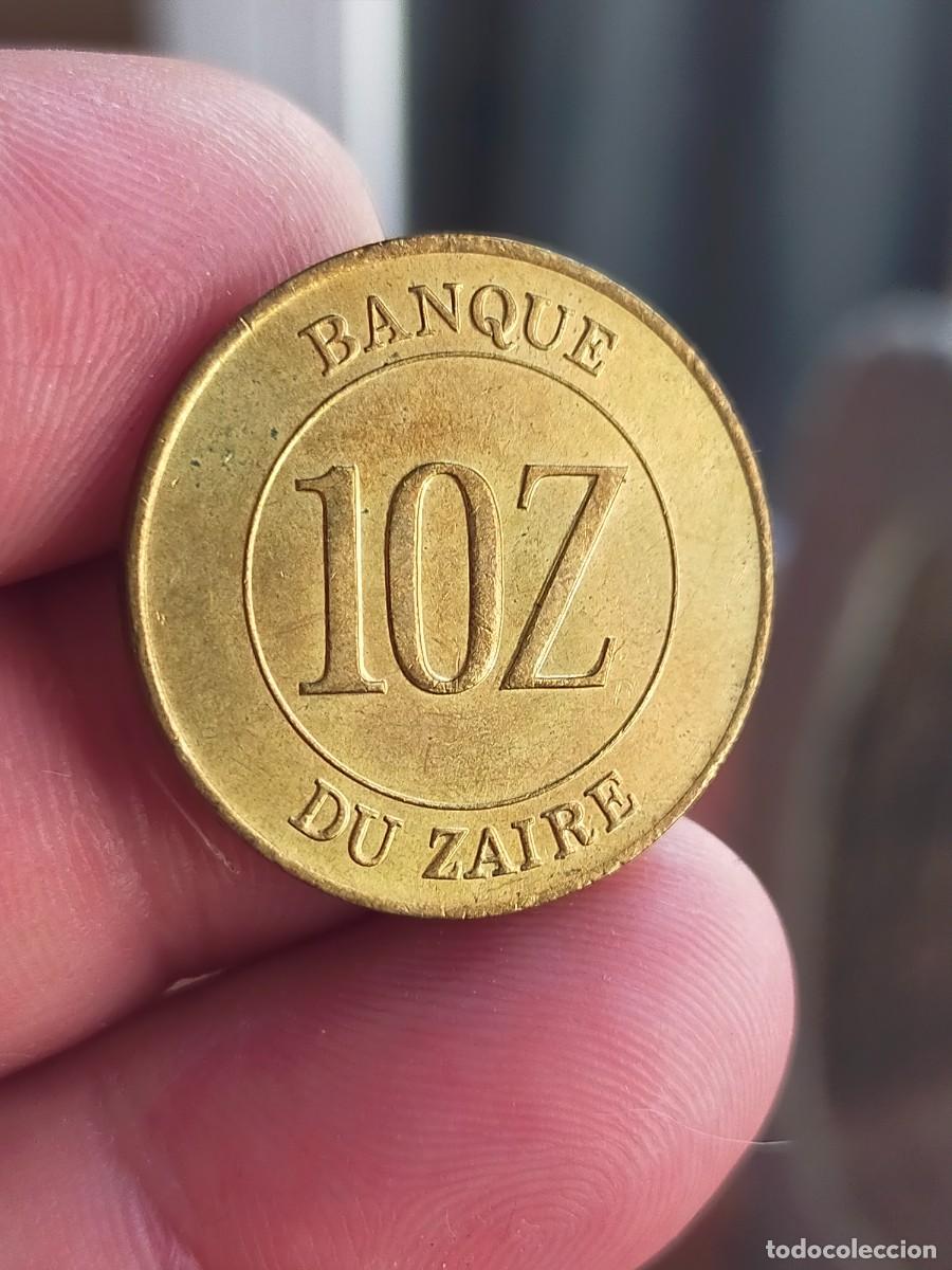 Monedas antiguas de &Aacute;frica: MONEDA DE 10 DIEZ ZAIRES ZAIRE 1988 EXCELENTE CONSERVACION