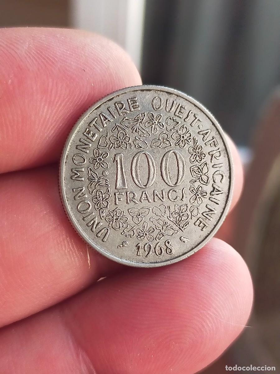 Monedas antiguas de &Aacute;frica: MONEDA DE 100 CIEN FRANCS FRANCOS ESTADOS AFRICA OCCIDENTAL OESTE 1968 MUY BUENA CONSERVACION