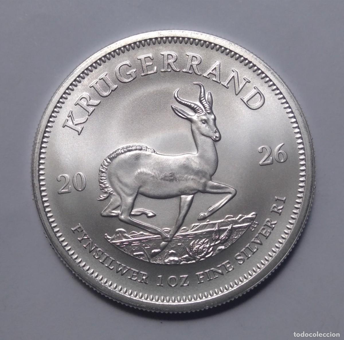 Monedas antiguas de &Aacute;frica: ONZA PLATA KRUGERRAND 2026 SC