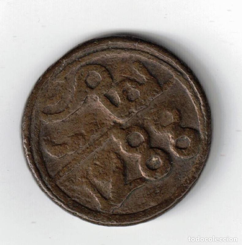 Monedas antiguas de &Aacute;frica: MONEDA 3 FALUS DE COBRE MARRUECOS - DINAST&Iacute;A ALAU&Iacute; 1288 H&Eacute;GIRA (1871)