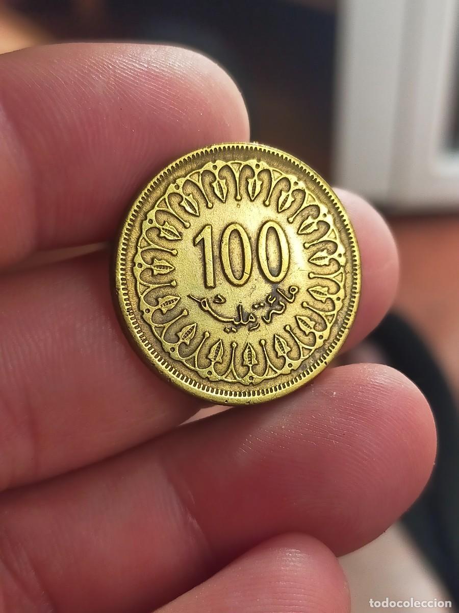 Monedas antiguas de &Aacute;frica: MONEDA DE 100 CIEN MILLIMES 1960 1380 TUNEZ MUY BUENA CONSERVACION