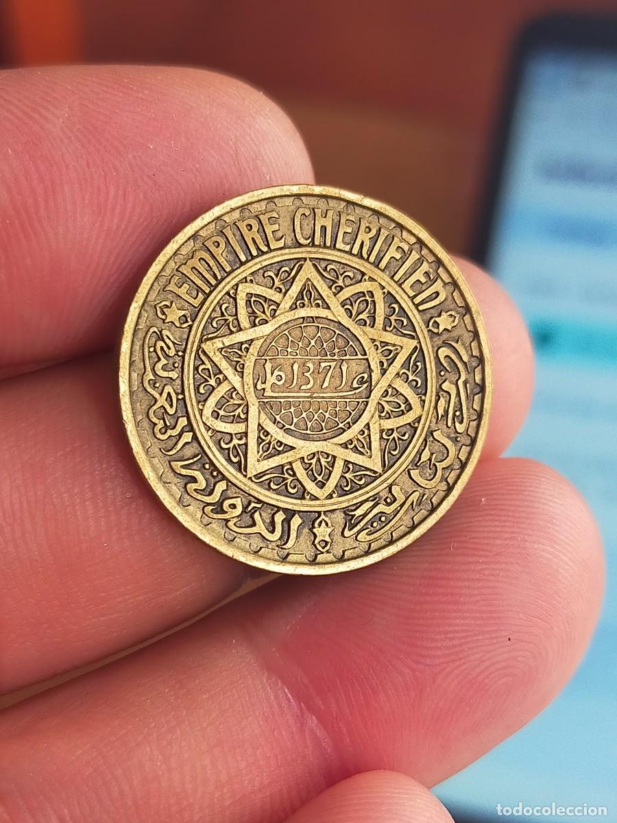 Monedas antiguas de &Aacute;frica: MONEDA DE 50 CINCUENTA FRANCS FRANCOS 1371 1952 MARRUECOS MUY BUENA CONSERVACION EMPIRE CHERIFIEN