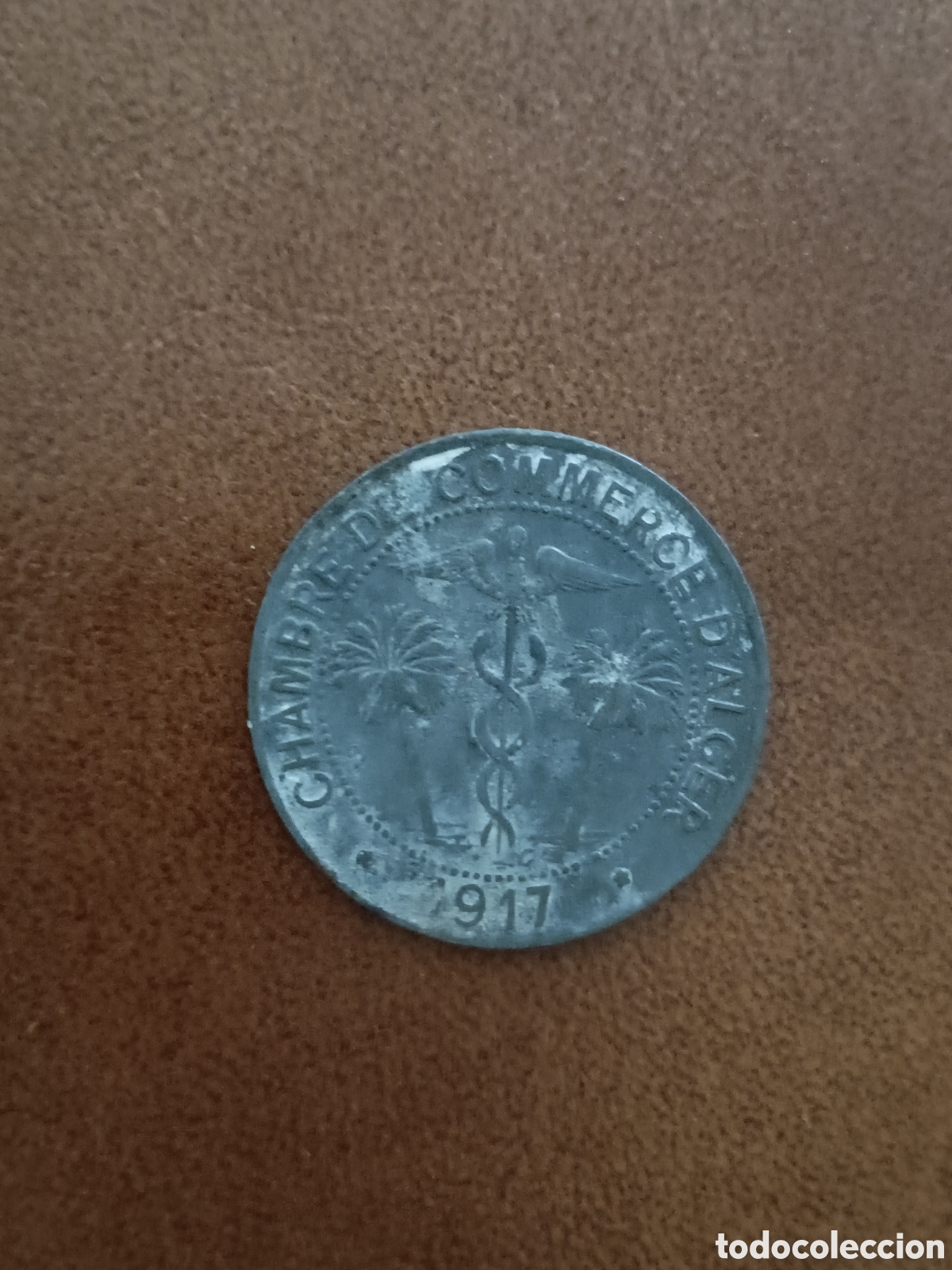 Monedas antiguas de &Aacute;frica: 10 CENTIMOS 1917 - CHAMBRE DE COMMERCE D' ALGER