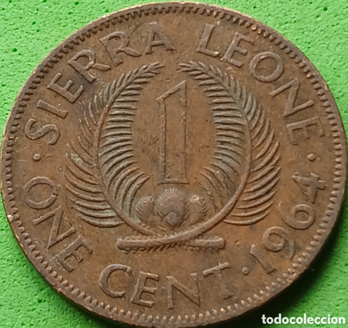 Monedas antiguas de &Aacute;frica: Sierra Leone one cent 1964 km#17