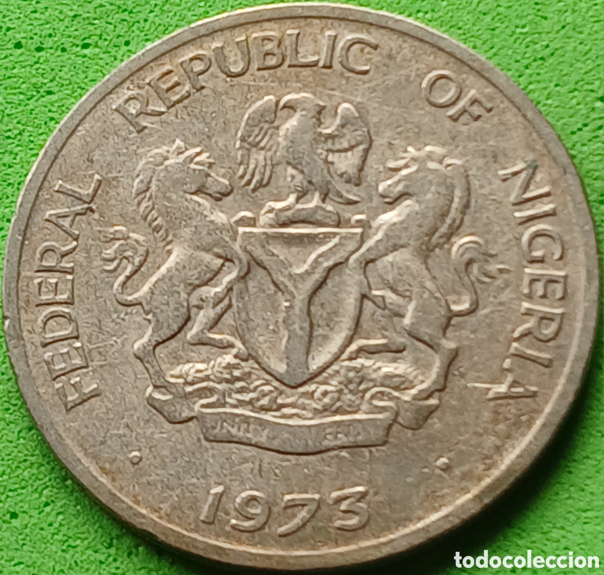 Monedas antiguas de &Aacute;frica: Nigeria 10 kobo 1973 km#10.1