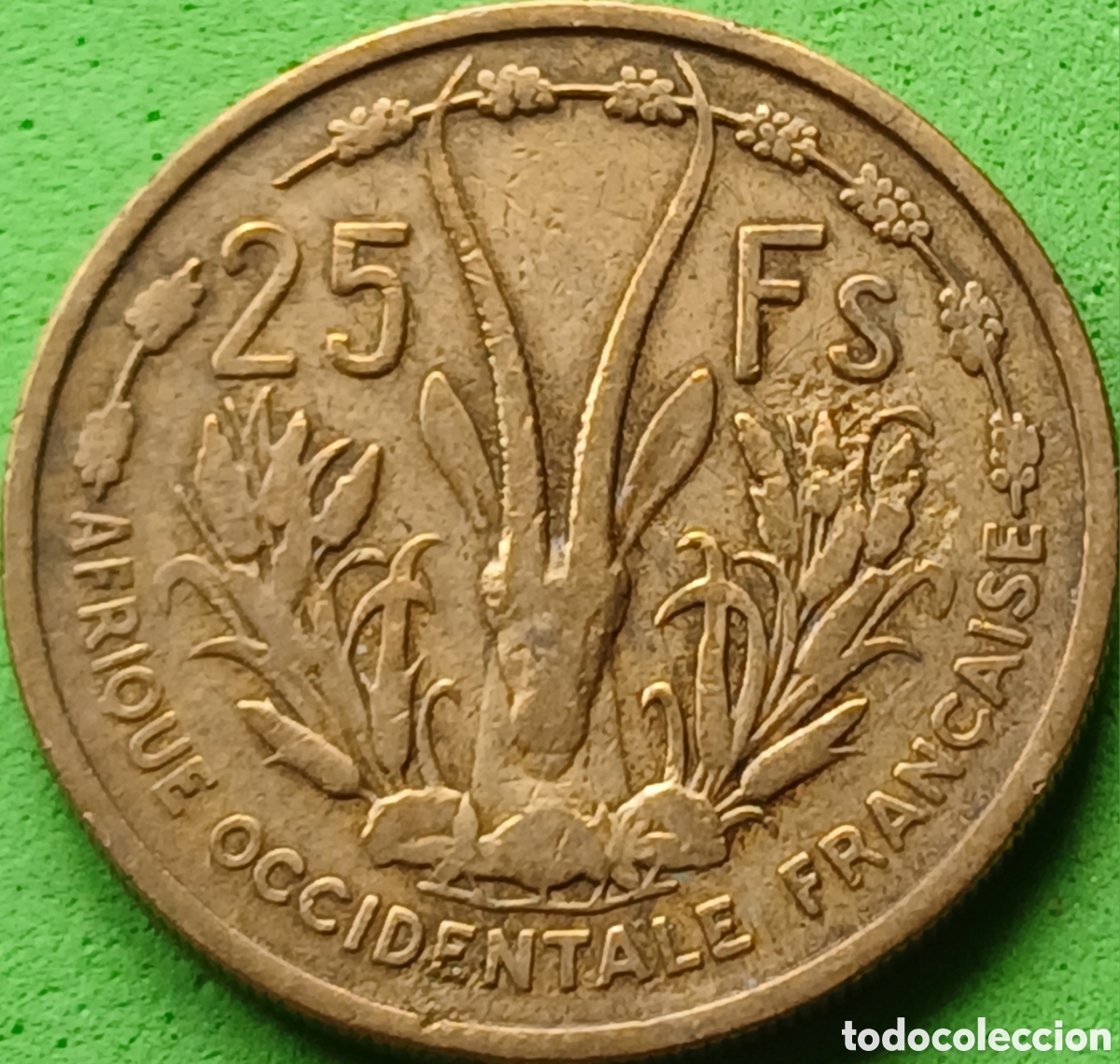 Monedas antiguas de &Aacute;frica: &Aacute;frica Occidental Francesa 25 francos 1956 km#7