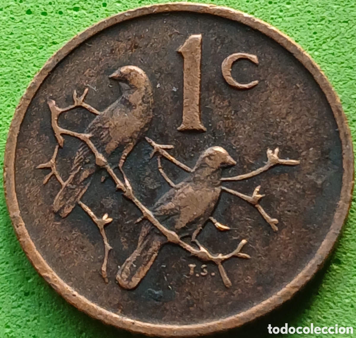 Monedas antiguas de &Aacute;frica: Suid &Aacute;frika 1 cent 1972 km#82