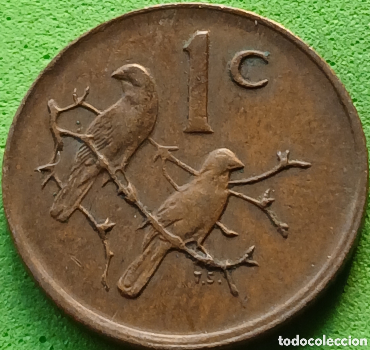 Monedas antiguas de &Aacute;frica: Suid &Aacute;frika 1 cent 1976 km#91 J.J.FOUCH&Eacute;