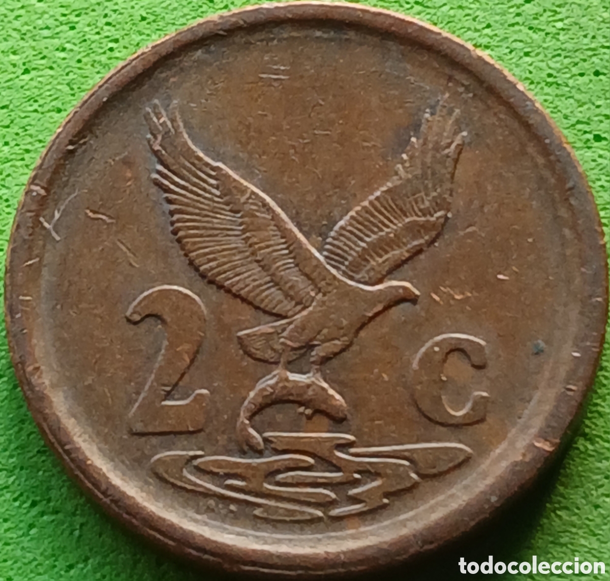 Monedas antiguas de &Aacute;frica: Suid &Aacute;frika 2 cents 1995 km#133