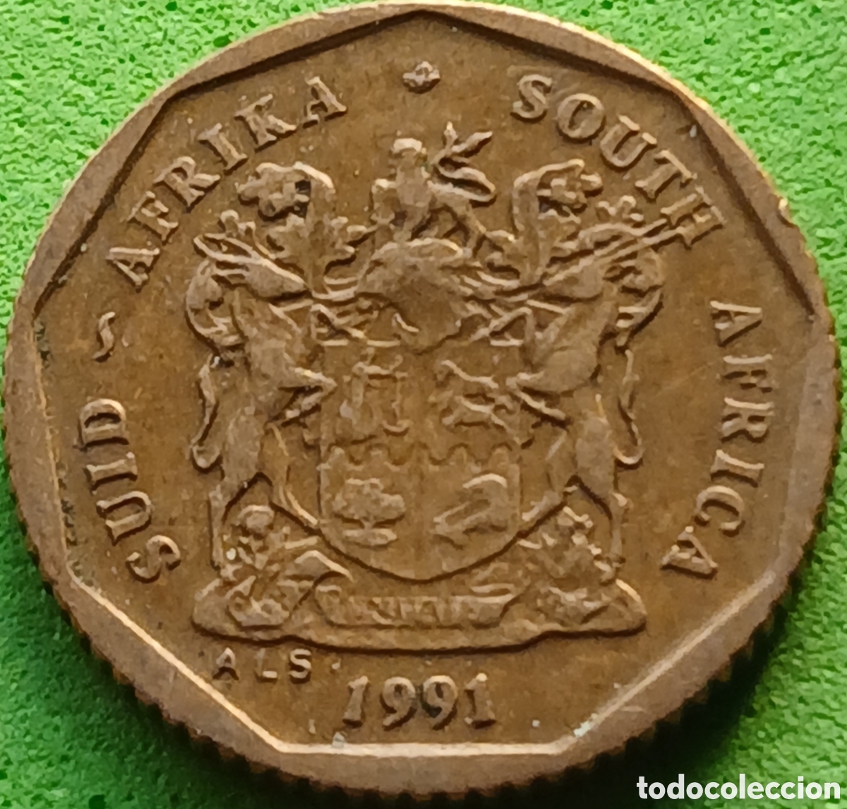 Monedas antiguas de &Aacute;frica: Suid &Aacute;frika 10 cents 1991 km#135