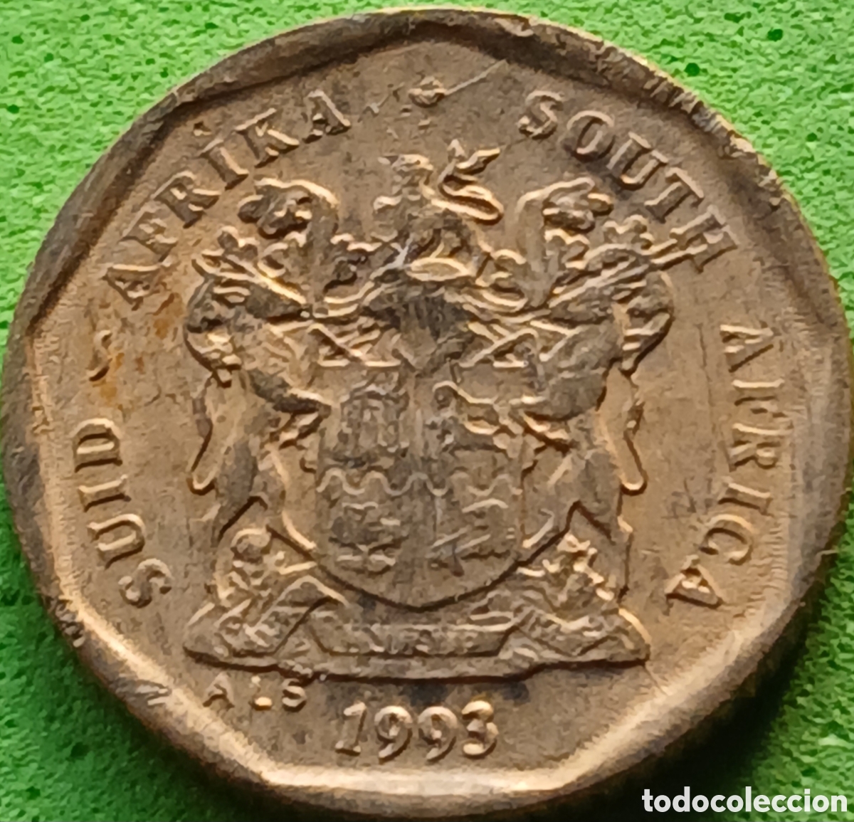 Monedas antiguas de &Aacute;frica: Suid &Aacute;frika 10 cents 1993 km#135