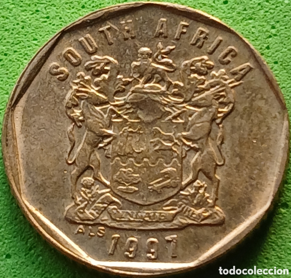 Monedas antiguas de &Aacute;frica: South &Aacute;frica 10 cents 1997 km#161