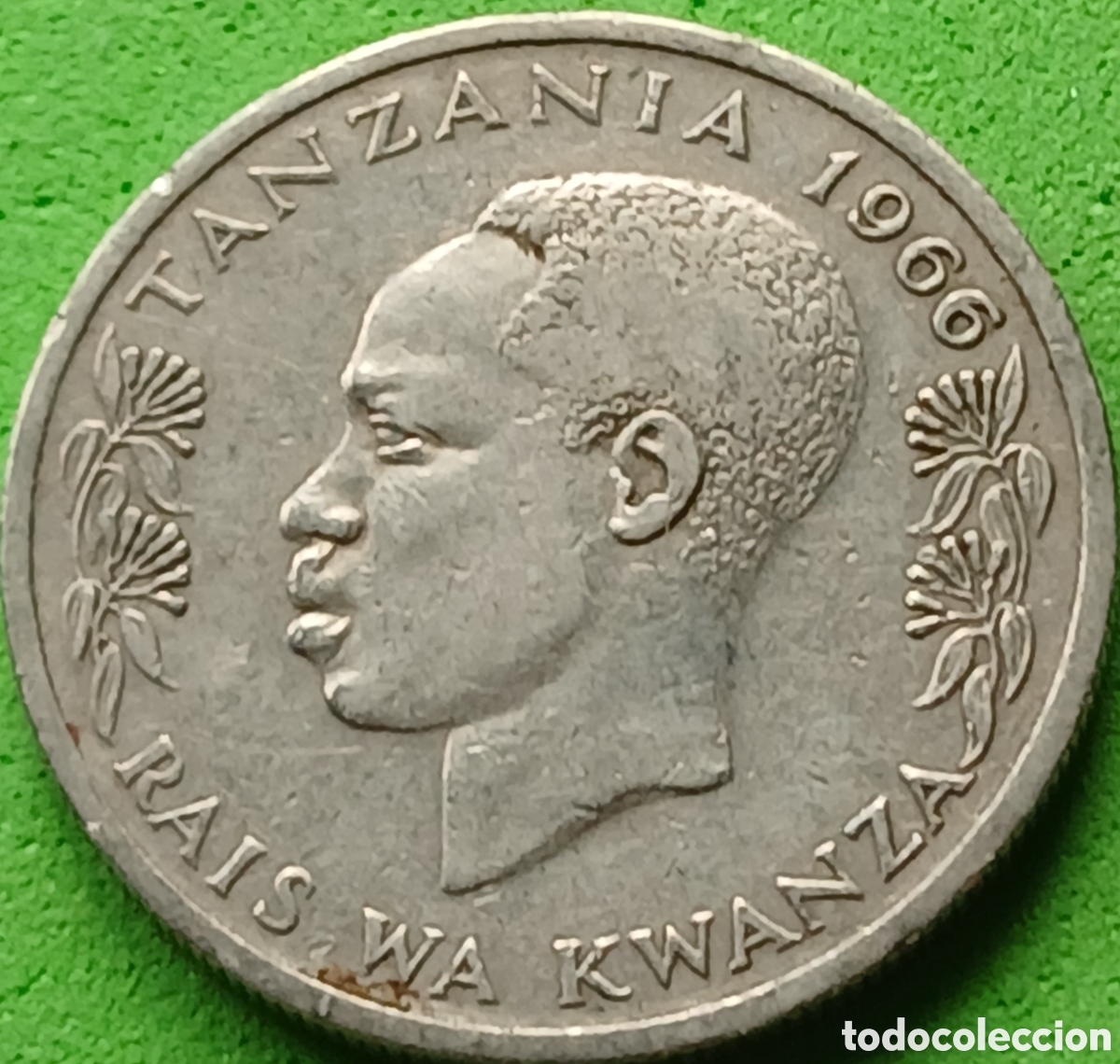 Monedas antiguas de &Aacute;frica: Tanzania 50 senti 1966 km#3