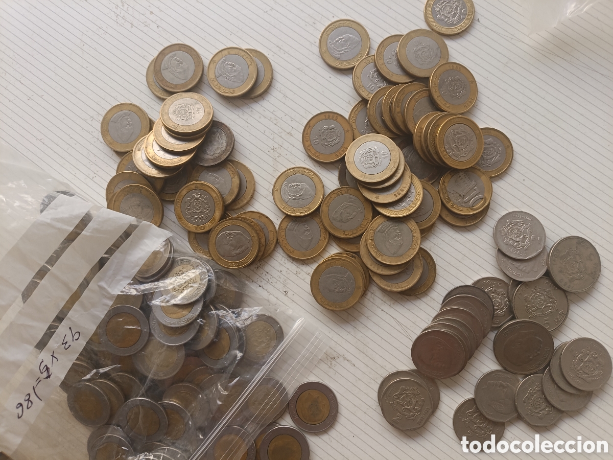 Old Coins of Africa: Marruecos. 1150 dirhams en monedas