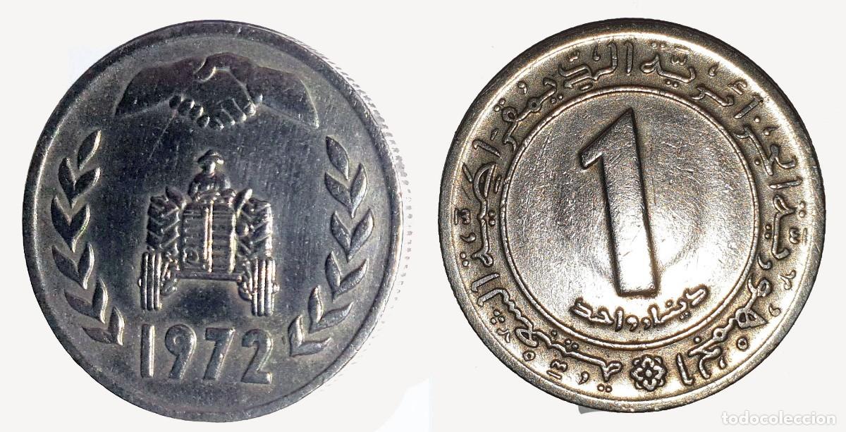 Monedas antiguas de &Aacute;frica: Argelia 1 Dinar 1972 - FAO Reforma Agraria - KM#104