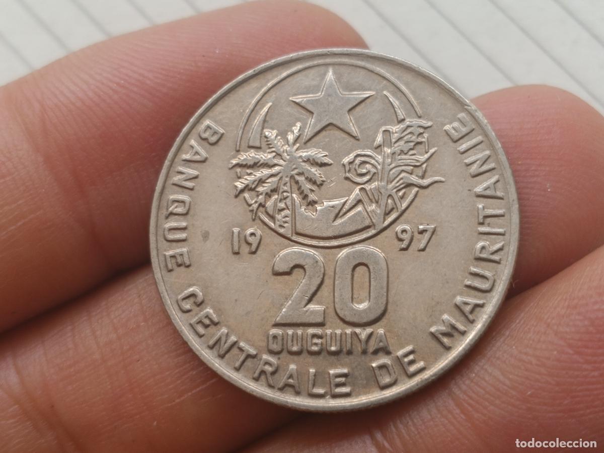 Monedas antiguas de &Aacute;frica: MAURITANIA, 20 OUGUIYA, 1997