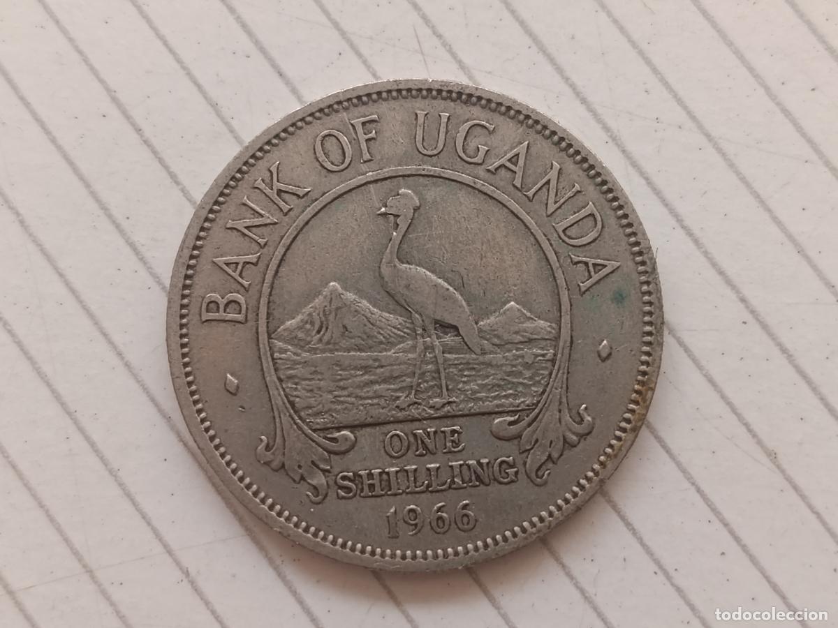 Monedas antiguas de &Aacute;frica: 1 CHELIN SHILLING 1966 UGANDA