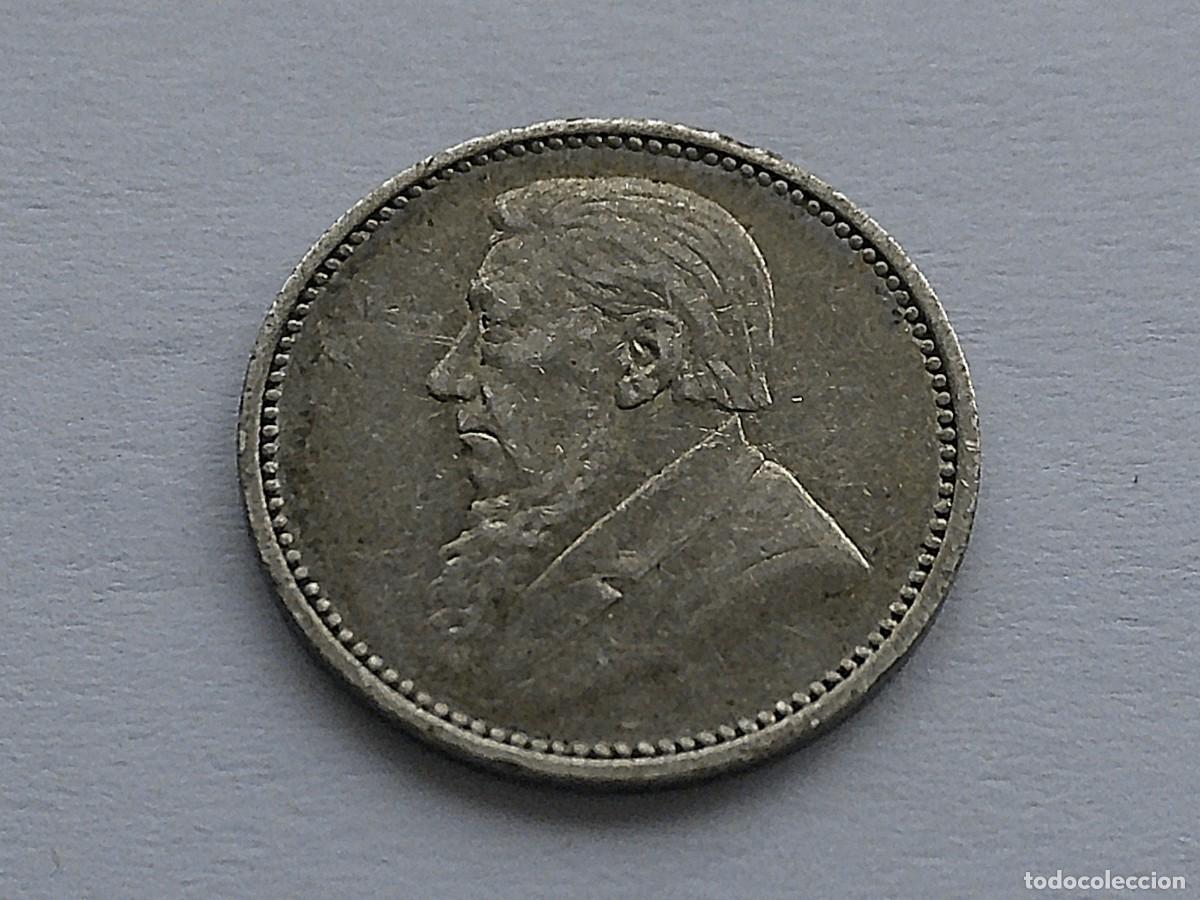 Monedas antiguas de &Aacute;frica: S&uacute;d&aacute;frrica 3 peniques de plata 1894 34ea28