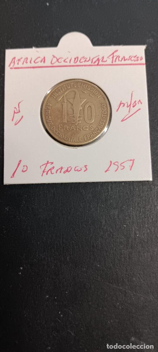 Monedas antiguas de &Aacute;frica: AFRICA OCCIDENTAL FRANCESA 10 FRANCOS 1957 KM=6 (ALUMINIO-BRONCE)