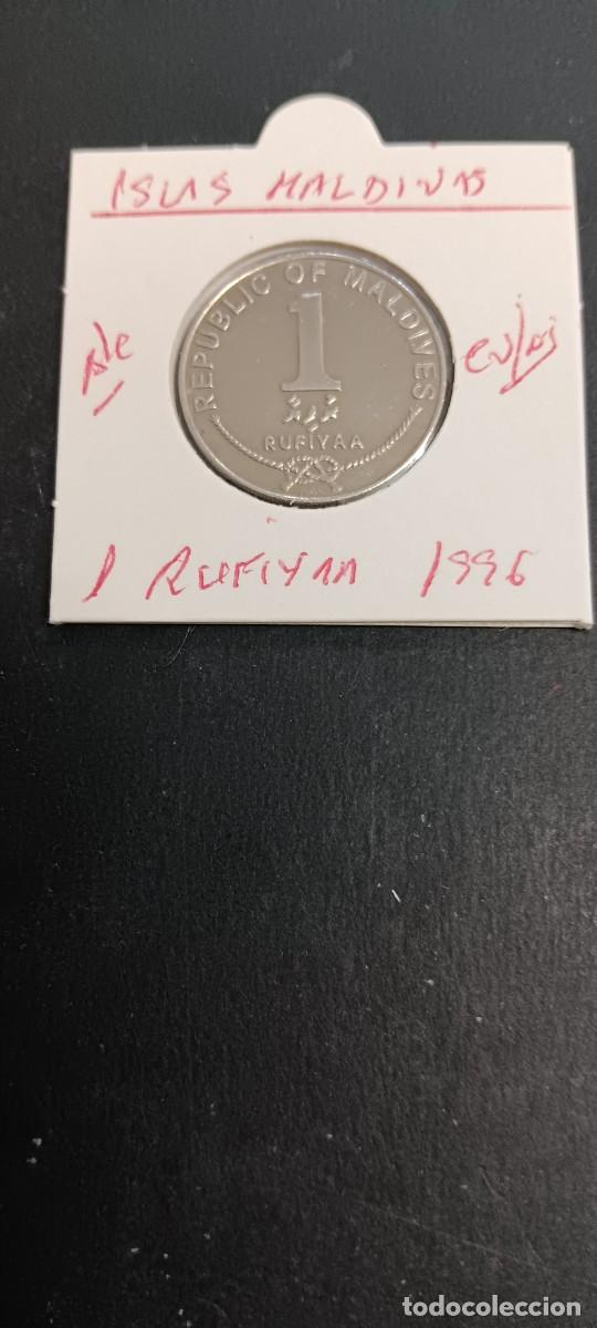 Monedas antiguas de &Aacute;frica: MALDIVAS(ISLAS) 1 RUFIYAA 1996 KM=73a (CURPONIQUEL)