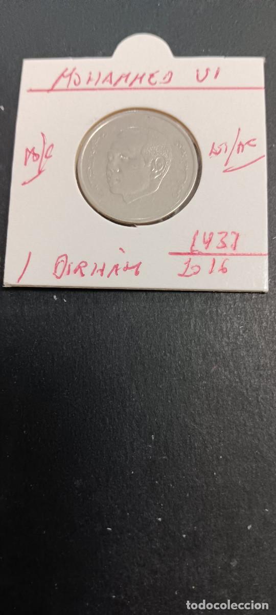 Monedas antiguas de &Aacute;frica: MARRUECOS 1 DIRHAM 2016(1437) BC KM=139 (NIQUEL-ACERO)