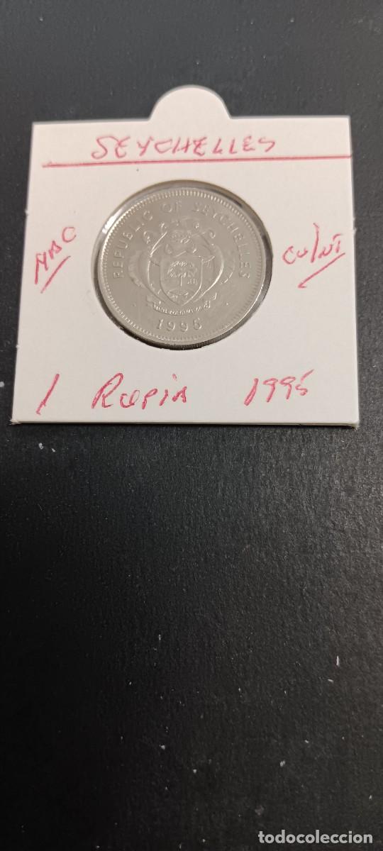 Monedas antiguas de &Aacute;frica: SEYCHELLES(ISLAS) 1 RUPIA 1995 MBC KM=50.2 (CUPRONIQUEL)
