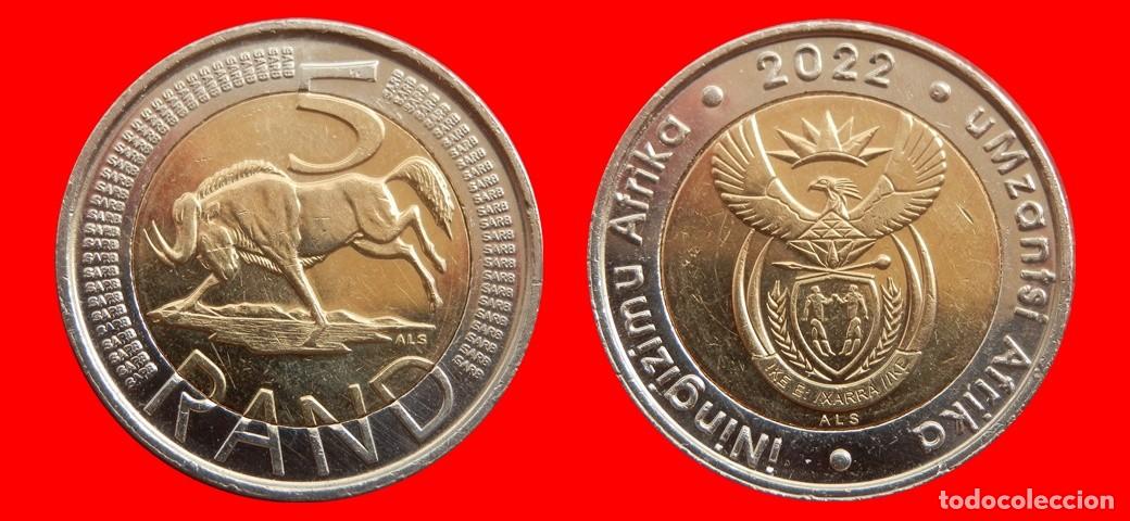 Monedas antiguas de &Aacute;frica: 5 RAND 2022 SUDAFRICA-152736