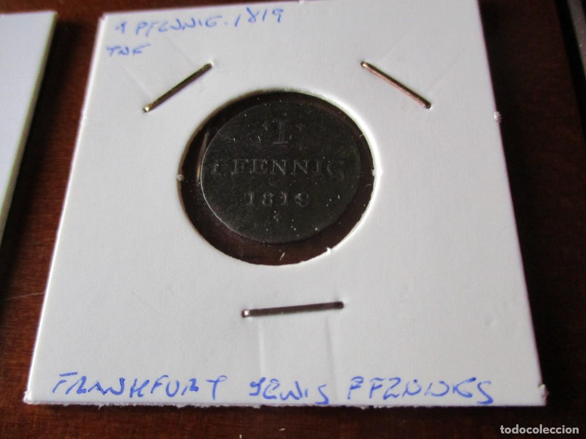 Monedas antiguas de &Aacute;frica: FRANJFURT - 1 PFENNIG 1819