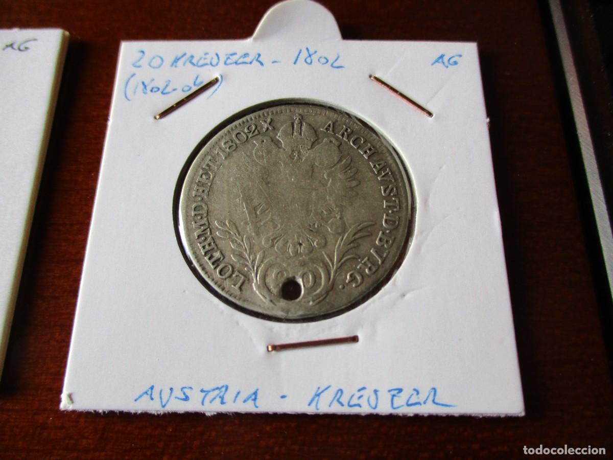 Monedas antiguas de &Aacute;frica: IMPERIO AUSTRIACO - 20 KREUZER 1802 PLATA