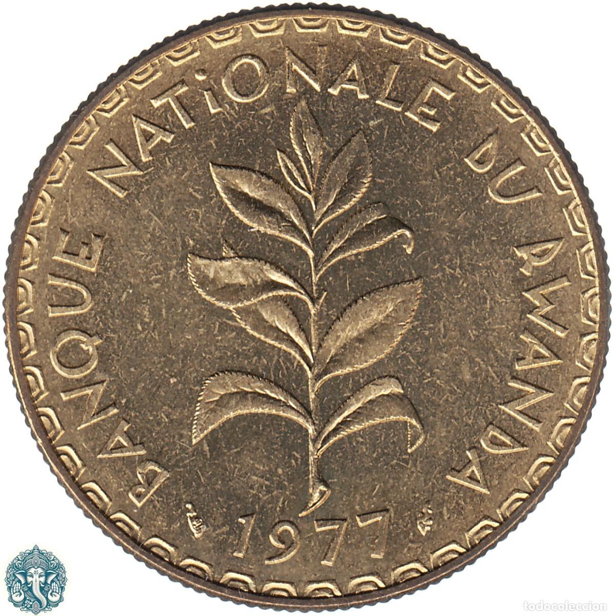 Monedas antiguas de &Aacute;frica: RUANDA 50 Francos 1977 KM#16
