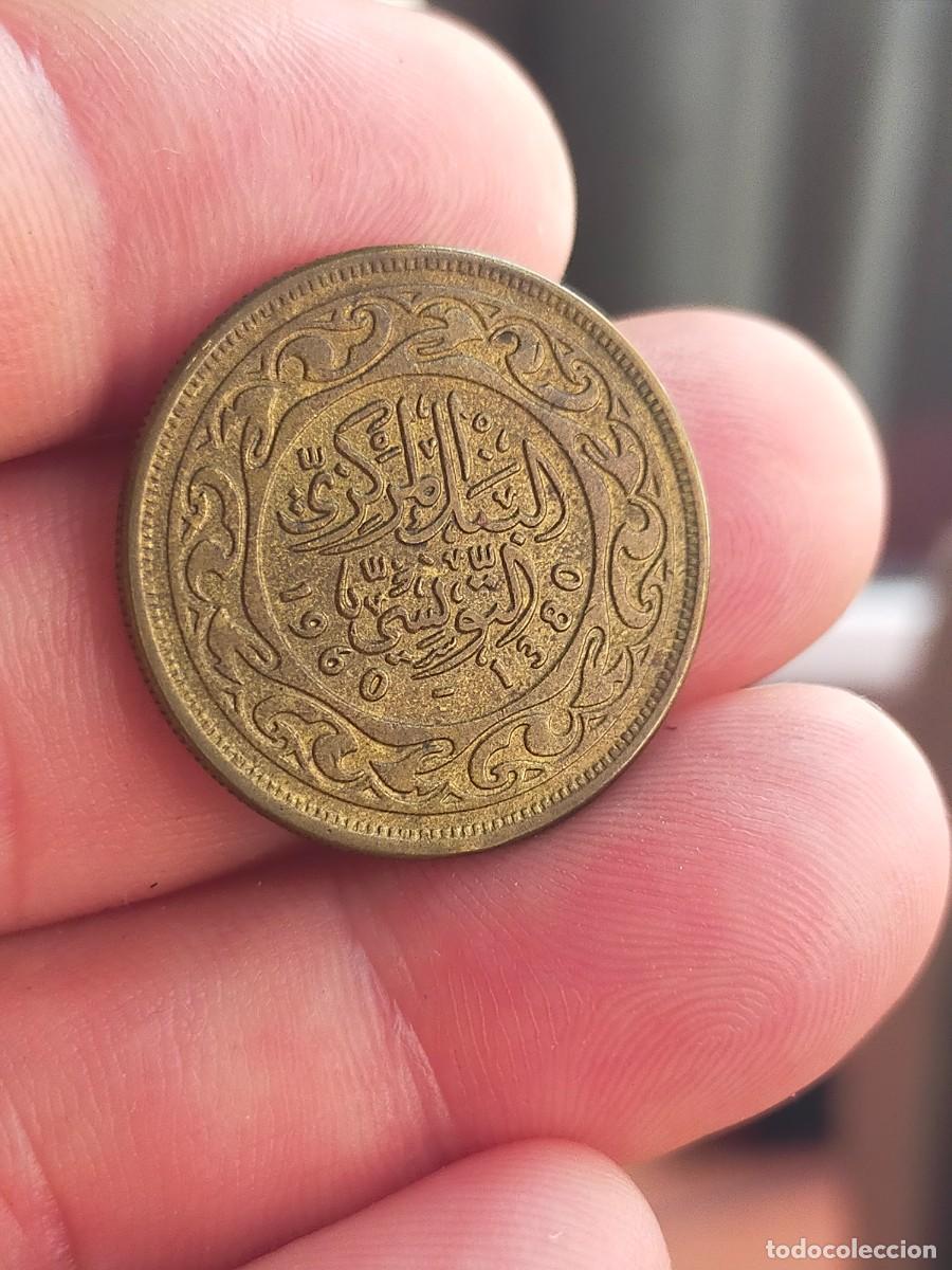 Monedas antiguas de &Aacute;frica: MONEDA DE 100 CIEN MILLIMES 1960 1380 TUNEZ MUY BUENA CONSERVACION