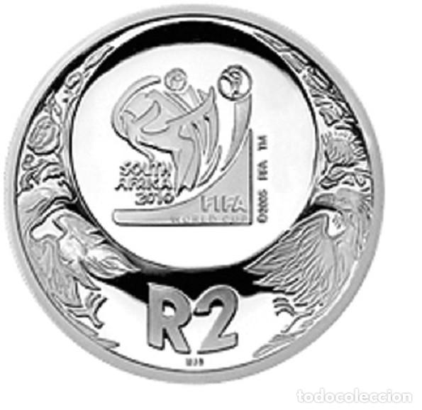 Monedas antiguas de &Aacute;frica: SUDAFRICA 2 rand plata 2006 proof LOGO - Mundial Futbol SOUTH AFRICA 2010