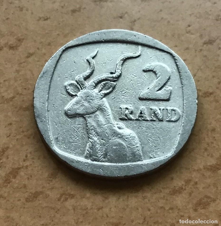 Monedas antiguas de &Aacute;frica: 2 rand de Sud&aacute;frica. A&ntilde;o 2003