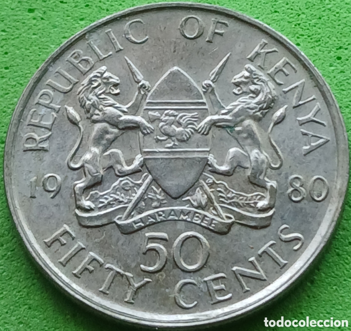 Monedas antiguas de &Aacute;frica: Kenya fifty cents 1980 km#19