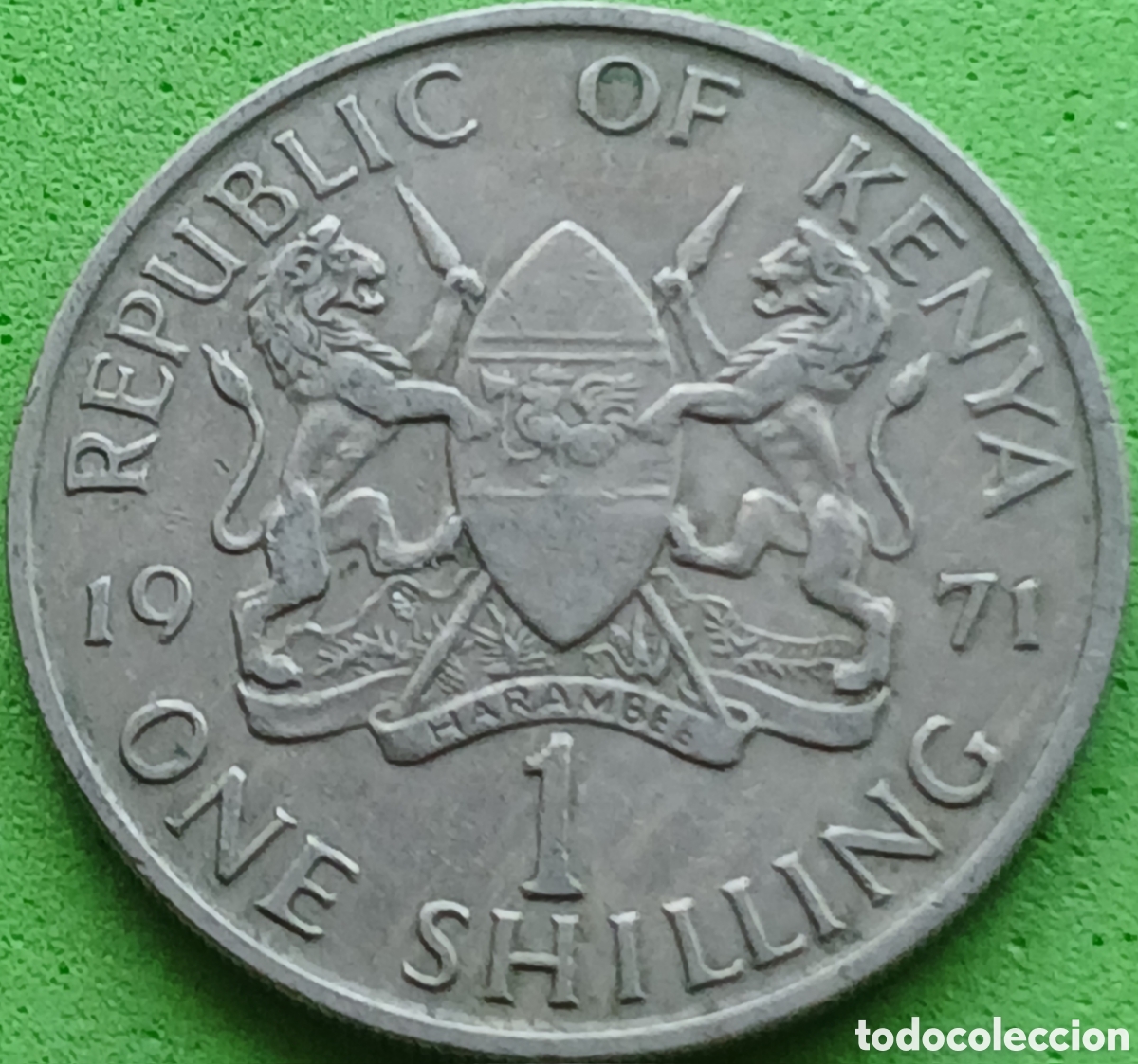 Monedas antiguas de &Aacute;frica: Kenya one shilling 1971 km#14