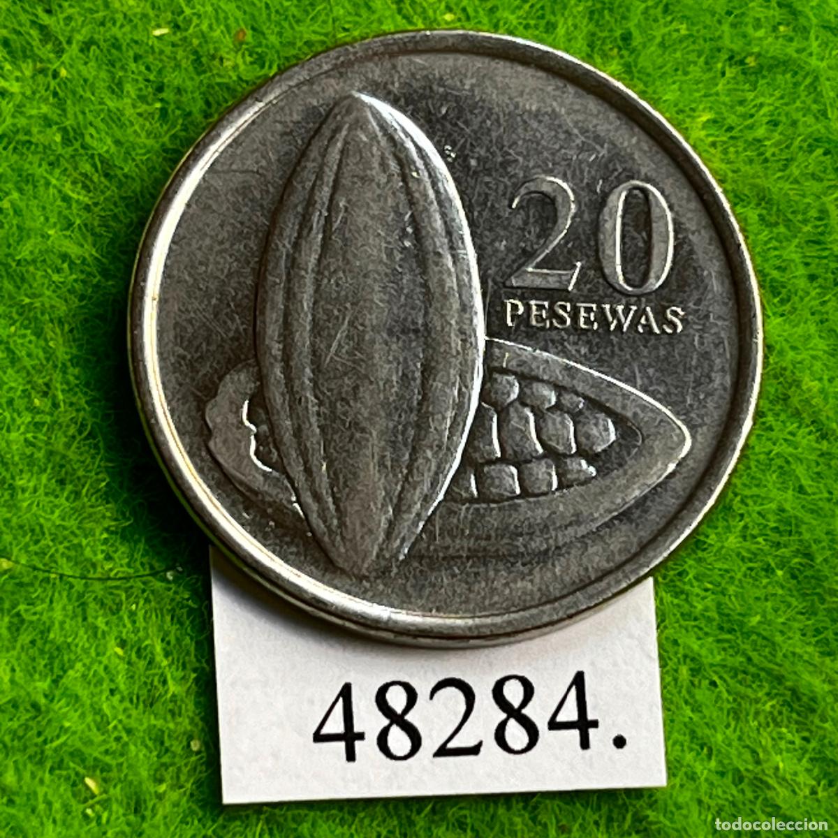 Monedas antiguas de &Aacute;frica: Ghana 20 pesewas 2007 ,,,,,