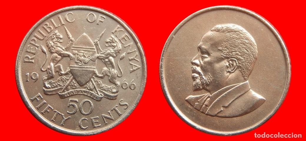 Monedas antiguas de &Aacute;frica: 50 CENTAVOS 1966 KENIA KENYA-152970