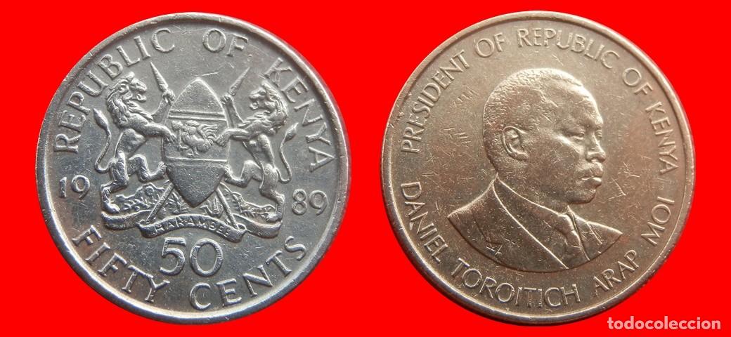 Monedas antiguas de &Aacute;frica: 50 CENTAVOS 1989 KENIA KENYA-152971