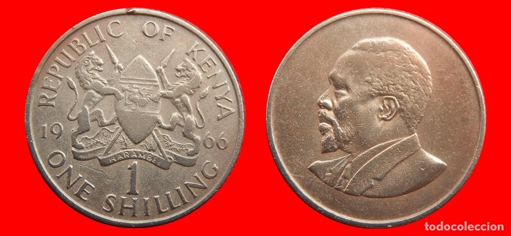 Monedas antiguas de &Aacute;frica: 1 SHILLING CHELIN 1966 KENIA KENYA-152972