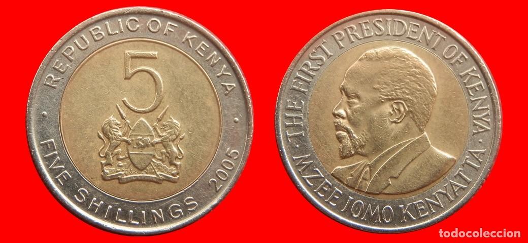 Monedas antiguas de &Aacute;frica: 5 SHILLINGS CHELINES 2005 KENIA KENYA-152974